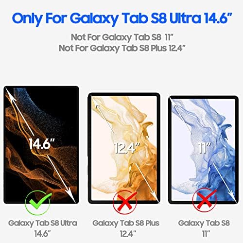 BSNRM עבור סמסונג גלקסי לשונית S8 אולטרה מארז, Galaxy Tab S8 Ultra Case 14.6 אינץ