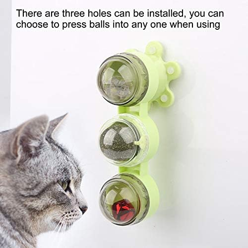 צעצועים לחתולים של סלליס צעצוע מסתובב עם פעמון צעצוע חתול מסתובב לחתול למשחק חתול