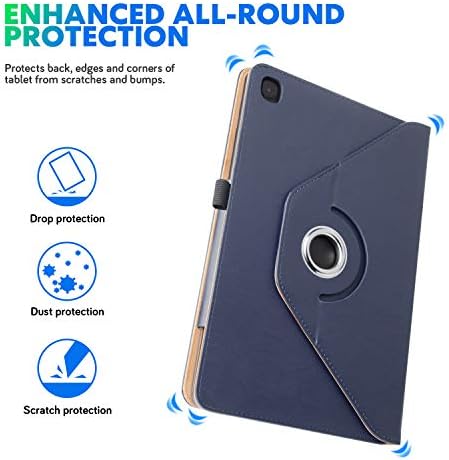 Grifobes Samsung Galaxy Tab A7 10.4 מארז עור טבליות 2020, 360 צפייה מרובת זווית מסתובבת מקרים עם מחזיק