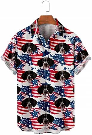 חולצות הוואי מודפסות של גברים כפתור שרוול קצר במורד חולצות חוף ים גופיות גופיות גופיות