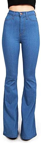 ג'ינס רזים של Lariau לנשים מותניים גבוה