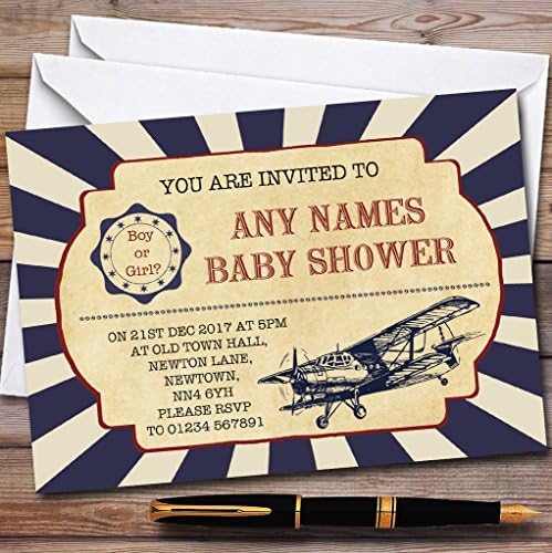 בציר חיל האוויר מטוס הזמנות תינוק מקלחת הזמנות