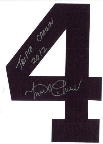 MIGUEL CABRERA חתימה את דטרויט טייגרס ג'רזי - כתובת Triple Crown 2012