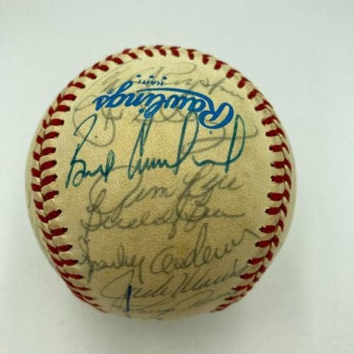 1984 קבוצת משחקי הכוכבים של כל הכוכבים חתמה על בייסבול רג'י ג'קסון קאל ריפקן ג'וניור. JSA COA - כדורי