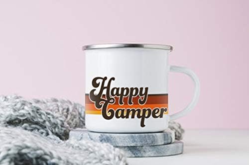 פואניואנפאנג שמח קמפר קפה ספל מצחיק אמייל קמפינג מדורה ספל - הר קמפינג תה כוס, טבע חיצוני טיולים יום