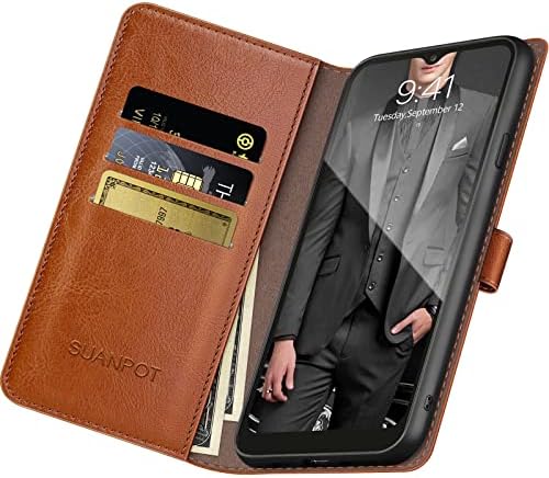 סמסונג גלקסי 02 עם חסימת ארנק עור מקרה כרטיס אשראי מחזיק, להעיף ספר פוליו מקרה הטלפון הנייד כיסוי עבור