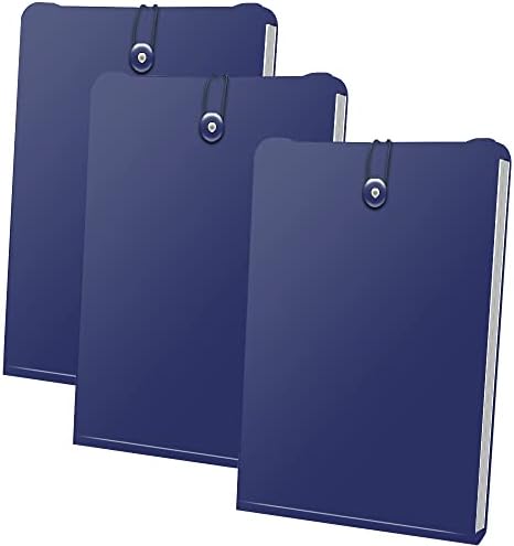 אמינות 3 חבילות אנכי הרחבת אקורדיון קובץ תיקיית עם 7 כיס, הרחבת קובץ מסמך ארגונית תיק עבור 4 מכתב גודל