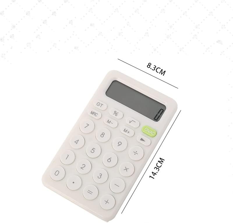 LDCHNH 8 ספרות שולחן מחשבון מיני כפתור גדול כלי חשבונאות עסקי פיננסי מתאים לתלמידי בית הספר (צבע: E,