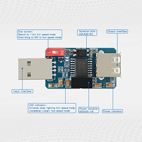 EC קונה מודול בידוד ADUM3160, USB ל- USB מבודד תמיכה בתמיכה של 12 מגהביט לשנייה 1.5 מגהביט לשנייה, טכנולוגיית