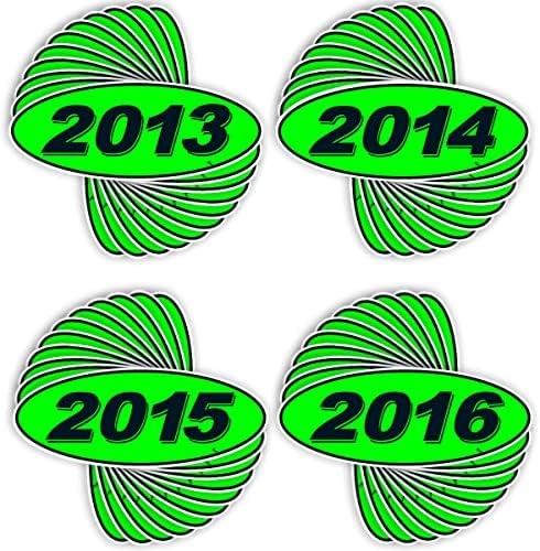 Versa Tags 2013 2014 2015 & דוגמנית סגלגל שנת סוחרי מכוניות מדבקות חלונות נוצרות בגאווה בארצות