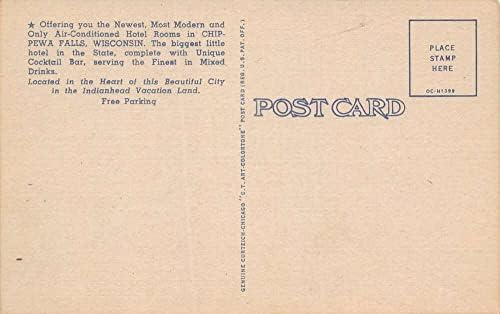 Chippewa Falls Wisconsin Shamrock Color Pinen Card כרטיס וינטג 'גלויה U1741