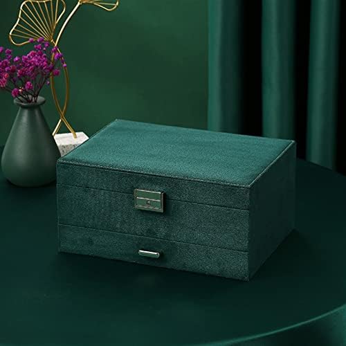 קופסת תכשיטים של Xintaosm, קופסאות אחסון ופחים מארגן תכשיטים ירוק