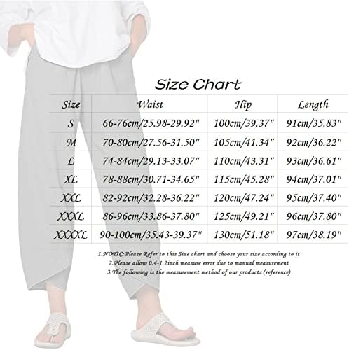 מכנסי קפרי מזדמנים לנשים כותנה רחבה כותנה מכנסיים מכנסיים הדפס פרחוני אימון רופף אימון קפרי מכנסיים