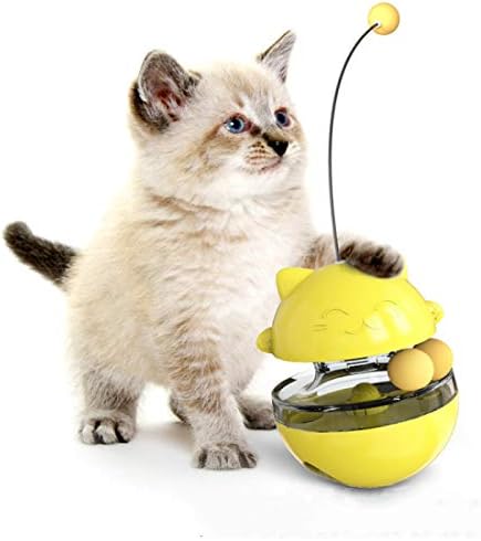 אספקת חיות מחמד כוסית הקניט מקל חתול צעצוע חיית מחמד לחתול פטיפון טפטף כדור דליפת צעצוע