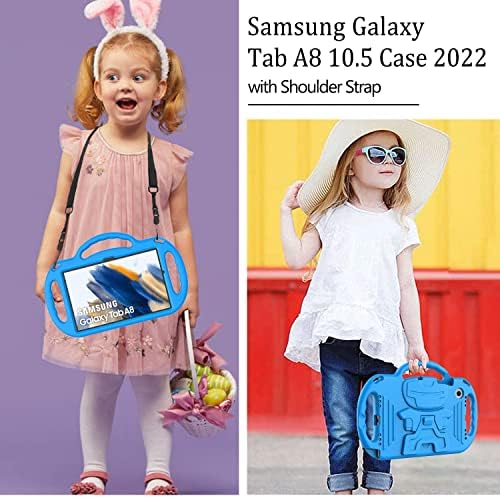 מארז Ltrop Kids עבור Tab Galaxy Galaxy A8 10.5 2022 עם רצועת כתפיים - Galaxy Tab A8 מקרה לילדים, Case