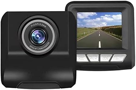 מצלמת מקף קדמית ואחורית מצלמת רכב 3 אינץ 'עם ראיית לילה, 1080p HD, תמיכה ברוחב של 140 מעלות, כרטיס 64