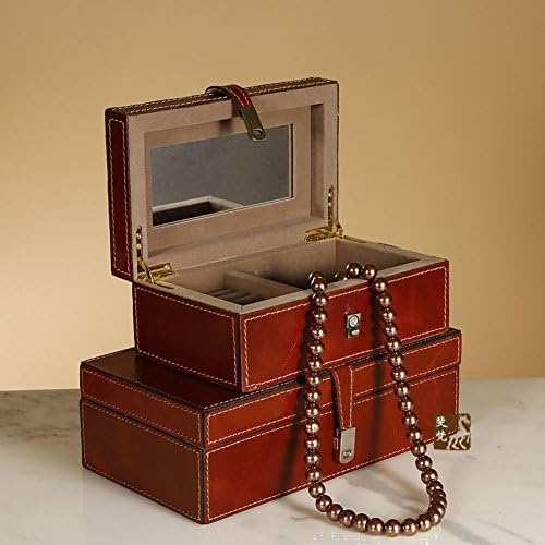 Wodeshijie Classic Classicical חתונה קופסאות תכשיטים אדומים