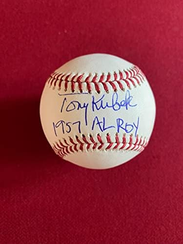 טוני קובק חתימה '57 רוי אינס. ינקי בייסבול רשמי - כדורי בייסד חתימה
