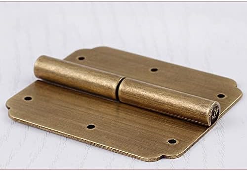 KDKD 2 PCS צירי זהב +ברגים צירים דקורטיביים בברזל וינטג