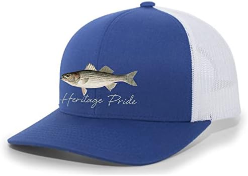 גאווה גאווה אוסף דגי מים מתוקים מפוסות בס דיג פסים גברים רקומים ברשת גב כובע בייסבול כובע בייסבול